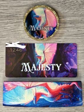 ZOX "MAJESTY" #1246 DRAGON New Medium Interactive Collectible COIN & Wristband